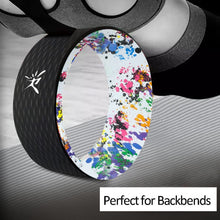 Load image into Gallery viewer, Yoga Wheel - Strongest Most Comfortable Dharma Yoga Prop Wheel for Yoga Poses, Perfect Roller for Stretching, Increasing Flexibility