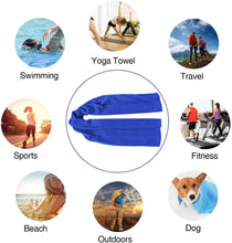 Load image into Gallery viewer, Cooling Towel(40"x12") Microfiber Towel Yoga Towel for Men or Women Ice Cold Towels for Yoga Gym Travel