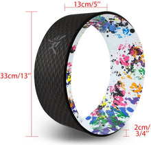 Load image into Gallery viewer, Yoga Wheel - Strongest Most Comfortable Dharma Yoga Prop Wheel for Yoga Poses, Perfect Roller for Stretching, Increasing Flexibility
